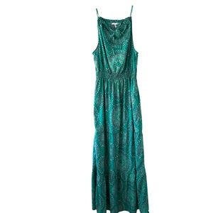 O’Neill Lagoon Blue Green Baby Grand Maxi Dress